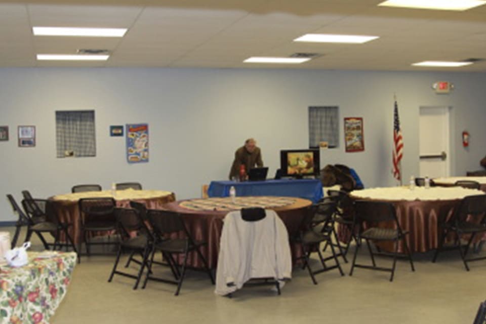 Meeting room with tables and chairs. Meeting room with tables and chairs.